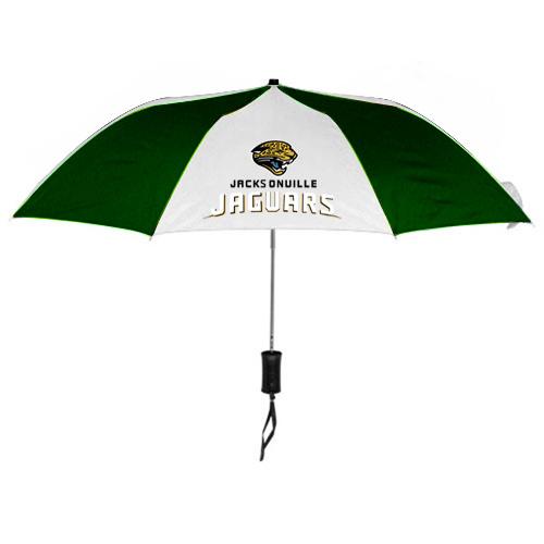 Jacksonville Jaguars White Green NFL Folding Umbrella Sale Cheap