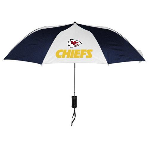 Kansas City Chiefs Blue White NFL Folding Umbrella Sale Cheap