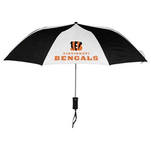 Cincinnati Bengals Black White NFL Folding Umbrella Sale Cheap