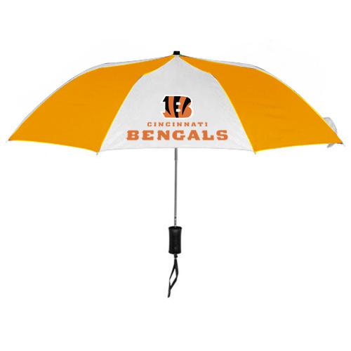Cincinnati Bengals White Yellow NFL Folding Umbrella Sale Cheap
