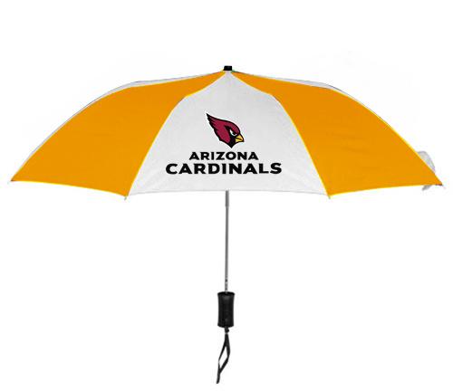 Arizona Cardinals White Yellow NFL Folding Umbrella Sale Cheap