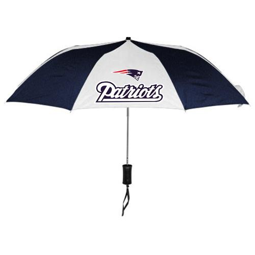 New England Patriots Blue White NFL Folding Umbrella Sale Cheap