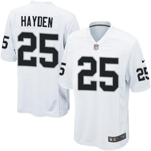 Kids Nike Oakland Raiders 25 DJ Hayden White NFL Jerseys Cheap