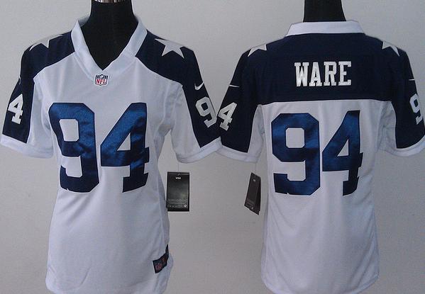 Cheap Women Nike Dallas Cowboys 94 DeMarcus Ware White Thanksgivings NFL Jerseys
