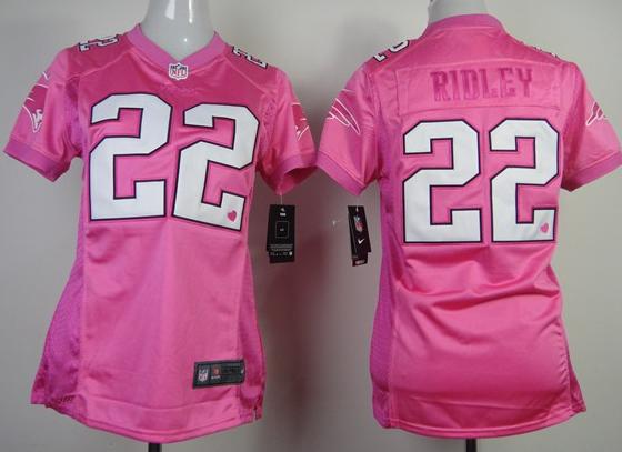 Cheap Women Nike New England Patriots 22 Stevan Ridley Pink Love NFL Jerseys