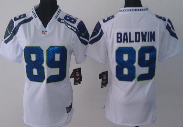 Cheap Women Nike Seattle Seahawks 89 Doug Baldwin White NFL Jerseys
