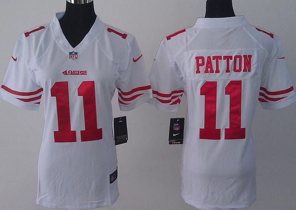 Cheap Women Nike San Francisco 49ers 11 Quinton Patton White NFL Jerseys