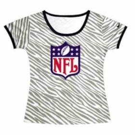 Cheap Women Nike NFL Sideline Legend Authentic Logo Zebra Stripes T-Shirt
