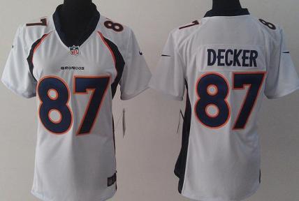 Cheap Women Nike Denver Broncos 87 Eric Decker White NFL Jerseys New Style