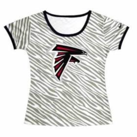 Cheap Women Nike Atlanta Falcons Sideline Legend Authentic Logo Zebra Stripes T-Shirt