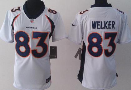 Cheap Women Nike Denver Broncos 83 Wes Welker White NFL Jerseys New Style