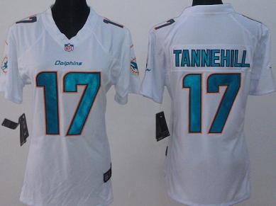 Cheap Women Nike Miami Dolphins 17 Ryan Tannehill White Limited NFL Jerseys New Style