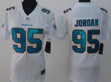 Cheap Women Nike Miami Dolphins 95 Dion Jordan White Limited NFL Jerseys New Style