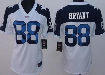 Cheap Women Nike Dallas Cowboys 88 Dez Bryant White Thanksgivings LIMITED NFL Jerseys
