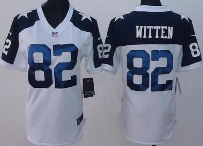 Cheap Women Nike Dallas Cowboys 82 Jason Witten White Thanksgivings LIMITED NFL Jerseys