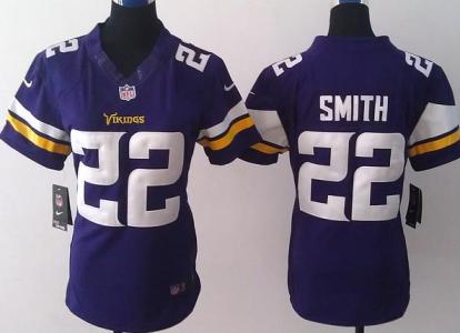 Cheap Women Nike Minnesota Vikings 22 Harrison Smith Purple Limited NFL Jerseys New Style