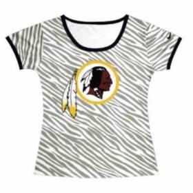 Cheap Women Nike Washington Redskins Sideline Legend Authentic Logo Zebra Stripes T-Shirt