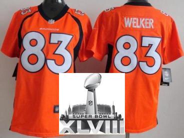 Cheap Women Nike Denver Broncos 83 Wes Welker Orange 2014 Super Bowl XLVIII NFL Jerseys New Style