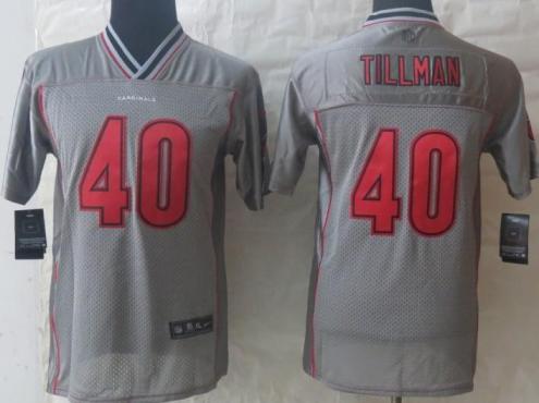 Kids Nike Arizona Cardinals 40 Pat Tillman Grey Vapor Elite NFL Jerseys Cheap