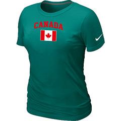 Cheap Women Nike 2014 Olympics Canada Flag Collection Locker Room T-Shirt green