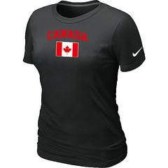 Cheap Women Nike 2014 Olympics Canada Flag Collection Locker Room T-Shirt black