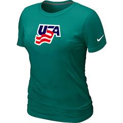 Cheap Women Nike USA Graphic Legend Performance Collection Locker Room T-Shirt green