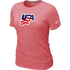 Cheap Women Nike USA Graphic Legend Performance Collection Locker Room T-Shirt pink