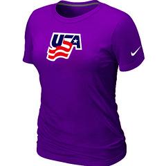 Cheap Women Nike USA Graphic Legend Performance Collection Locker Room T-Shirt purple