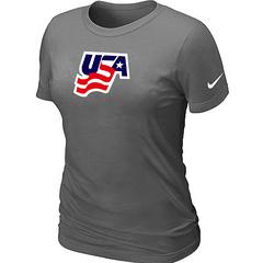 Cheap Women Nike USA Graphic Legend Performance Collection Locker Room T-Shirt grey
