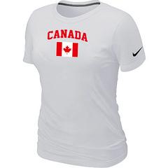 Cheap Women Nike 2014 Olympics Canada Flag Collection Locker Room T-Shirt white