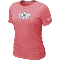 Cheap Women Nike NFL 32 Teams Logo Collection Locker Room T-Shirt pink