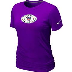 Cheap Women Nike NFL 32 Teams Logo Collection Locker Room T-Shirt purple