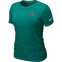 Cheap Women Nike Seattle Seahawks Super Bowl XLVIII Champions Trophy Collection Locker Room T-Shirt green