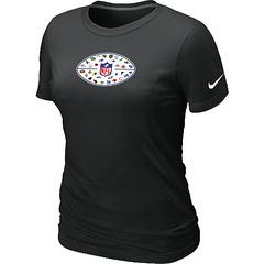 Cheap Women Nike NFL 32 Teams Logo Collection Locker Room T-Shirt black