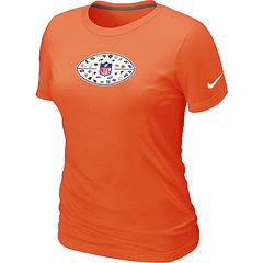 Cheap Women Nike NFL 32 Teams Logo Collection Locker Room T-Shirt orange