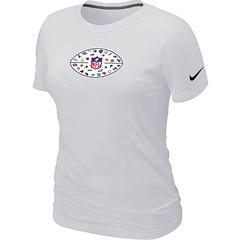 Cheap Women Nike NFL 32 Teams Logo Collection Locker Room T-Shirt white