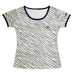 Cheap Women Nike NFL Chest Embroidered Logo Zebra Stripes T-shirt