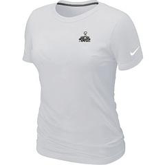 Cheap Women Nike Seattle Seahawks Super Bowl XLVIII Champions Trophy Collection Locker Room T-Shirt white