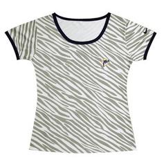 Cheap Women Nike Miami Dolphins Chest Embroidered Logo Zebra Stripes T-shirt