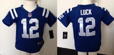 Baby Nike Indianapolis Colts 12 Andrew Luck Blue NFL Jerseys For Cheap
