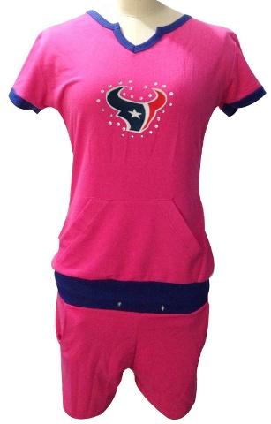 Cheap Women Nike Houston Texans Pink NFL Sport Suit