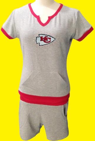 Cheap Women Nike Kansas City Chiefs Grey NFL Sport Suit