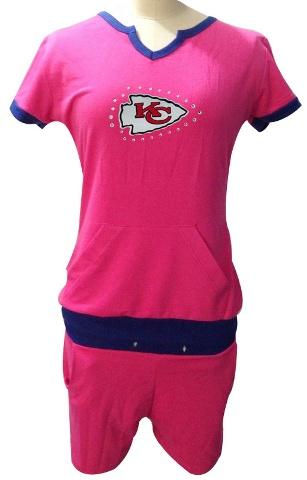 Cheap Women Nike Kansas City Chiefs Pink NFL Sport Suit