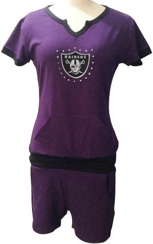 Cheap Women Nike Oakland Raiders Purple NFL Sport Suit