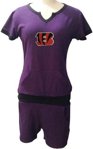 Cheap Women Nike Cincinnati Bengals Purple NFL Sport Suit