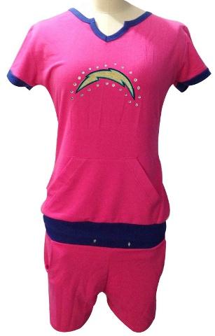 Cheap Women Nike San Diego Chargers Pink NFL Sport Suit