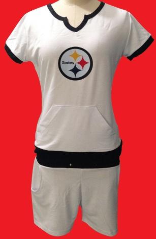 Cheap Women Nike Pittsburgh Steelers White NFL Sport Suit