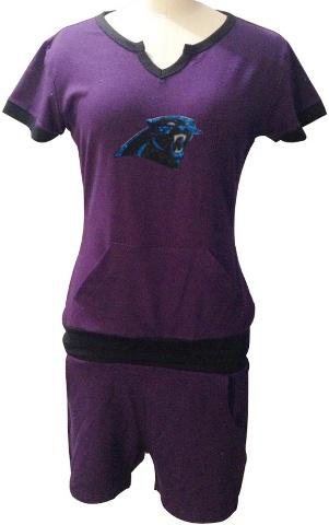 Cheap Women Nike Carolina Panthers Purple NFL Sport Suit