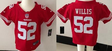 Baby Nike San Francisco 49ers 52 Patrick Willis Red NFL Jersey For Cheap
