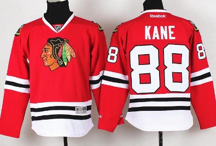 Kids Chicago Blackhawks 88 Patrick Kane Red NHL Hockey Jersey For Sale